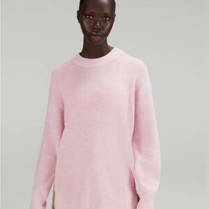 Merino Pink Crew Neck Sweater lululemon
